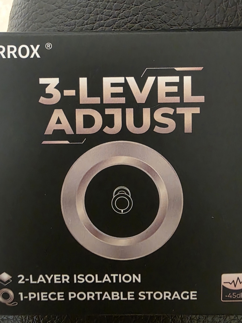 3-Level Adjust Portable Ring Light - Rose Gold and Black